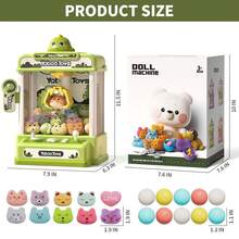 NewBandMo Unicorns Claw Machine For Kids, Candy Vending Grabber, Prize Dispenser Toys For Girls Boys With Lights Sound, Electronic Claw Game Machine Toys For 3 4 5 6 7 8 9 10 Years Old Girls - 紫色 - 查看 8