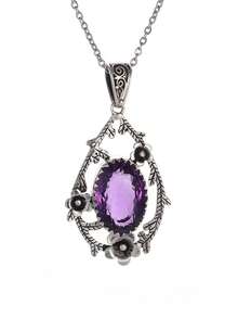1 chiếc mặt dây chuyền hình hoa cúc giọt nước phong cách retro punk đính đá Cubic Zirconia, dây chuyền hợp kim, phụ kiện thường ngày cho nam giới và công sở. - Dây chuyền hoa cúc đính đá giọt nước - Xem 14