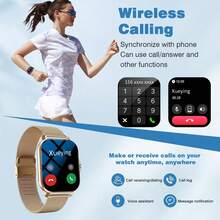 Smart Bracelet Unisex - 2026 New Model, Wireless Call & Answer Function, Pedometer Fitness Tracker, Step Counting & Calories Counter, Multiple Sports Modes, Sedentary Reminder & Message Push, Weather Update, Remote Music Control - Pink - View 3