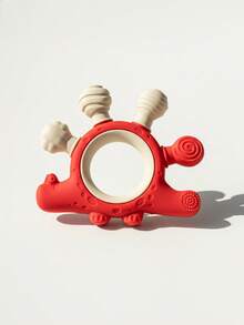 ETETOO Baby Teething Toys Dinosaur Ring Teether, 0-6 Months Silicone Soft Silicone Relief - Multicolor - View 11