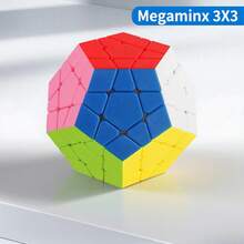 Sengso Speed Cube 2x2 3x3 4x4 5x5 Megaminx och Pyramidkub Smidigt klisterfria magiska kuber Kollektion för barn och vuxna - Multifärgad - Visa 12