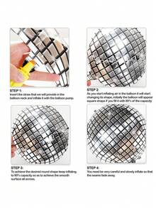 Bộ 6 quả bóng bay hình cầu disco lớn 22 inch màu bạc, thích hợp cho các bữa tiệc sinh nhật theo phong cách thập niên 70, 80 và 90, tiệc dành cho phụ nữ, lễ kỷ niệm sinh nhật, đám cưới và các sự kiện khác, trang trí tiệc retro, bề mặt kim loại. - Nhiều màu - Xem 7