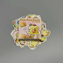 Sanrio Waterproof Sticker Set - 6 Cute Cartoon Characters, 63 Stickers Per Set, Waterproof And Reusable - Suitable For Laptops, Water Bottles, Notebooks Etc. - Ideal For Teens, Students And Sanrio Fans - Also Called Stickers, Labels And Decals - Adorable Designs That Are Irresistible