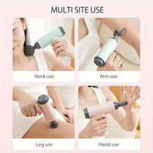 Mini Fascia Gun Portable Massage Gun 4 Replacement Heads Body Back Fitness Deep Tissue Muscle Percussion 6-Speed Adjustable Ultra Long Endurance Vibrater Massager - Multicolor - View 5