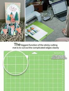 Premium 4-Pack 12" X 12" Engraving Cutting Mat, With 4 Different Adhesive Strengths - High Precision Non-Slip Mats For Laser Engraving, Vinyl Cutting And Crafts, Self-Healing Surface Protects Workbench - Grid Adhesive Non-Slip Cutting Mat For Crafts, Sewing, Scrapbooking And All Arts, Ideal For DIY Crafts And Paper Carving, Protects Your Work Surface - Multicolor - View 9