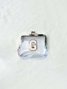 1个复古零钱包，透明零钱包，带装饰性A-Z字母贴片，女士短款钱包，复古透明零钱包，便携迷你化妆包，女士旅行化妆包，零钱包，便携式小袋，可装口红、发夹和零钱，精致易携，适合旅行、居家收纳、旅行必备、宿舍用品、婚礼新娘礼物、母亲节礼物、闺蜜礼物、生日礼物、纪念品。 - 彩色 - 查看 13