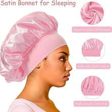 2 Packs Silicone Shampoo Brushes Scalp Massage Combs, Women's Wide-Brimmed Hair Caps, Shower Caps, Household Shampooing Tools Gifts For Her/Romantic Gift/Love Gift/Couple Gift/Valentine Present/Valentine - Pink - View 2