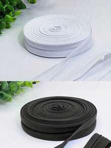 5.5厘米单折包边带，预折叠饰边，适用于缝纫、松紧带、手工制作和家居装饰，多功能布料边缘装饰和服装点缀，缝纫装饰带，质地光滑，平整布料，整齐美观，耐用装饰带，DIY项目 - 彩色 - 查看 4