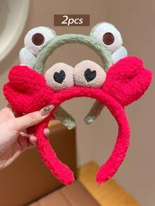 Băng đô họa tiết ếch (1/2 chiếc) | Băng đô hình mặt động vật dễ thương dành cho nữ, thích hợp cho việc chăm sóc sắc đẹp | Mũ tắm độc đáo để tự chăm sóc và thư giãn - Nhiều màu - Xem 11