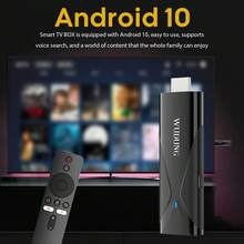 W WUDUNG WUDUNG W08 PRO Android 10 TV STICK Allwinner H313 Smart TV Box 2GB 16GB 2.4G WIFI MINI TV Dongle - Black - View 3