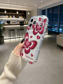 奶油色纹理波浪边亮面蝴蝶彩绘防摔手机壳，兼容 17 Pro/17 Air/17/17 Pro Max/16/11/16 Pro/16 Plus/16 Pro Max/16 e/15 Pro Max/13/14/12/XS/XR/7G/8P，兼容三星 Galaxy S25/S25 Plus/S25 Ultra/A16/A36/A26/A56，兼容小米 11/12 Pro/12/12 X/13 Pro/14 Pro/15 Pro，兼容 Redmi 10/9/Note9/12c/Note11 Pro/Note8 Pro - 彩色 - 查看 5