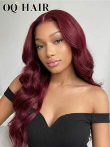 OQ Hair 200% Density 16-28 Inch Body Wave 99J Burgundy Color Wear Go Glueless Wig 7x5 Pre Cut Lace Frontal Wig Pre-Plucked Hairline Lace Front Wig 100 Natural Human Hair Wigs Glueless Glueless Sans Colle Bling Hair Human Hair Y2k Human Hair Wig Valentines Gifts Hair Accessories 100 Human Hair Wigs Real Human Hair Lace Wig Daily Use Quick Ship Women Fast Shipping Vacation Travel For Women - S99J - View 3