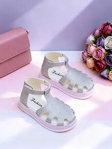 2026春夏未来科技风女童鞋（3-12岁）[软底][金属银镜][科技几何镂空结构][轻盈反光EVA材质] - 銀色 - 查看 7