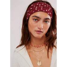 1/4pcs Classic Retro Solid Color Polka Dot Women Headband Hair Accessories, Dot Print Wide Simple Fashion Headscarf, Suitable For Sports, Yoga, Daily Wear Women Bandanas Women Hair Band Women Head Scarf Work Out Sweatband - Multicolor - View 5