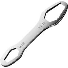 Universal Plum Blossom Wrench, Small Super-Hard Steel Wrench, Self-Tightening Wrench, 8 - 24mm Double-Headed Special-Shaped Manual Wrench - A - View 9