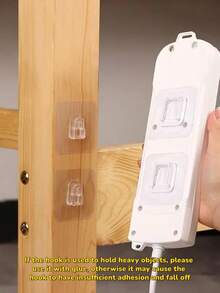 Seamless Hook, Suitable For Various Storage Racks, Adhesive Backing, Applicable For Kitchen/Bathroom/Wall Decor, Multipurpose Practical Hooks, Suitable For Decorative Holiday Parties - Multicolor - View 3