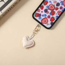 Creative Three-Dimensional Leather Heart Love Simple Bag Pendant Key Chain Car Pendant DIY Accessories - Multicolor - View 5