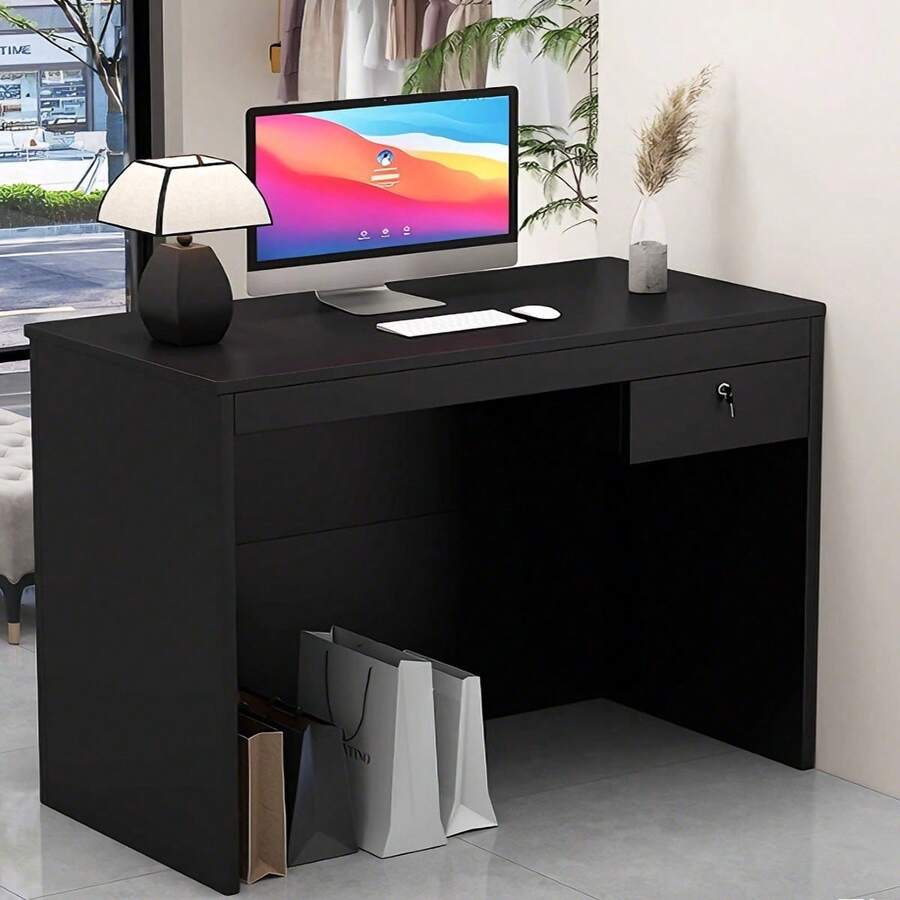 Cajero De Recepción Multifuncional, Adecuado Para Negocios - Negro - Ver 1