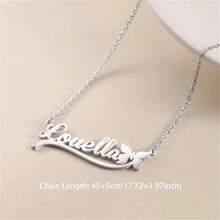 Personalized Name Necklaces Suitable For Teenagers Stainless Steel Butterfly Style Custom Name Necklace, Beauty Sweet Necklace, Holiday Jewelry Gifts - Multicolor - View 7