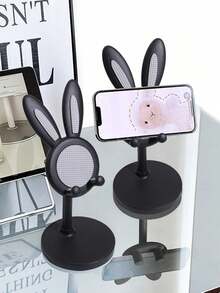 Cute Rabbit Ear Mobile Phone Holder For Daily Use - Multicolor - View 1