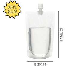 Plastic Drinking Pouch 50 Pcs Plastic Flasks 200/250ml Plastic Flask Bags Plastic Drink Bag With Spout For Milk Beverage Tea - 250ml - View 9