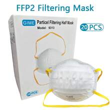 Paquete de 10 mascarillas desechables FFP2 tipo copa - Multicolor - Ver 2