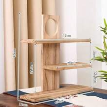 New Vintage Desktop Perfume Display Rack, Multi-Layer Retro Decor Shelf, Minimalist Modern Zen Tea Ceremony Tea Set Accessories Display Stand - Multicolor - View 9