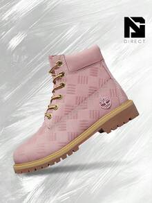 Timberland Premium 6" Waterproof Boots– Lifestyle Sneakers – Shoes For Women - Vintage - Spring & Summer-Classic Color, Warm & Durable, Outdoor To Everyday Casual Wear - Easter Gift –TB0A6BETA5V - Pink/Pink - 查看 1