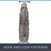 145*50.5cm 1件熨衣板罩，抽绳收紧，防污，弹性包边，可水洗，耐用熨衣板布，通用洗衣用品，印花加厚熨衣板罩，可折叠便携，适用于缝纫、床上用品、公寓等。 - 彩色 - 查看 5