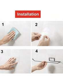 2 Paper Towel Holders And Aluminum Foil Holders For Kitchen Wall Mount - Multicolor - View 7