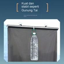 No Drill Suction Cup Balcony Sunshade Curtain, Bedroom Blackout Curtain, Home/Office Retractable Anti-UV Roller Blind - Black - View 8