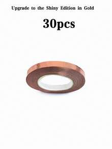 1/5/10/20/30卷金色金属气球装饰胶带，10米长金色气球绑带，适用于派对、婚礼、生日、庆典、礼品包装等场合。