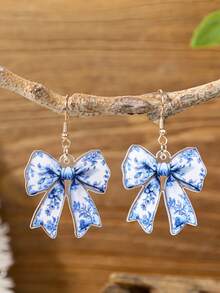 一对可爱卡通海龟、水果、蝴蝶结亚克力吊坠耳环，适合女性在度假和音乐节期间佩戴。 - 多色2 - 查看 18