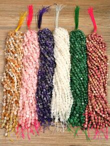 12-Colour Natural Stone Crystal Irregular Jewellery Making Beads -8*10mm Amethyst&Green Aventurine Spacer Beads Suitable For DIY Jewellery, Bracelet And Necklace Crafting Supplies - Multicolor - View 10