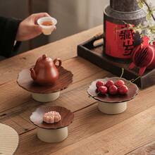 Tall Snack Plate, Dinner Plate, Snack Tray, Dried Fruit Plate, Fruit Plate, Dessert Plate, Living Room Home Snack Plate, Appetizer Plate, Dried Fruit Plate, Minimalist Pastry Plate, Catering Elegant Dinner Plate, Suitable For Home, Office, Tea Room, Restaurant - Multicolor - View 4