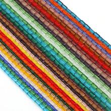 1串 3x6mm 長方形刻面水晶玻璃珠隔珠，DIY時尚珠寶手工製作，手鍊與項鍊串珠工藝，約80顆 - 長方形 - 查看 4