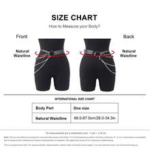 Women's Punk Studded Leather Chain Belt | Edgy Goth Style Waist Cincher For Party/Club/Streetwear – Adjustable Black Accessory For Y2K Alt Fashion Lovers - 黑色 - 查看 5