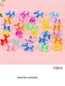 5/10/20/30个可爱迷你水晶小狗气球，DIY装饰，适用于客厅、玄关、办公桌、咖啡厅、酒吧、家居装饰、微景观、母亲节礼物、情侣礼物、艺术雕塑 - 彩色 - 查看 14