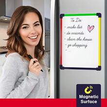 SCRIBBLEDO Colored Frame Magnetic Dry Erase White Board 9 X 12 WHITEBOARDHappy And Playful Games For Children, Essential For Children - White - View 4