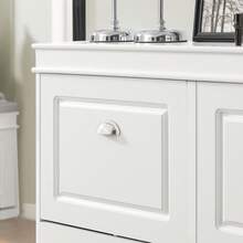 SoBuy 四門鞋櫃，鞋架，八層鞋櫃，鞋箱，鞋子收納櫃，白色，尺寸約為 105x82x24 厘米（寬x高x深），型號 FSR79-W，白色中密度纖維板 (E1)，105x24x83 厘米 - 白色 - 查看 9