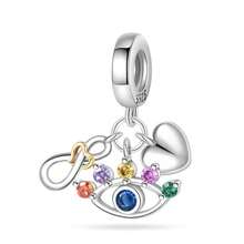 1 Piece 925 Sterling Silver Guardian Collection-Sacred Pendant, Lucky Pendant, Tarot Card Pendant, Guardian Hand Pendant, Angel Pendant, Suitable For Original Snake Chain Bracelets, Necklaces, Bracelets, Bead Strings, DIY Jewelry Making, Luxury BFF Gifts - Multicolor - View 16
