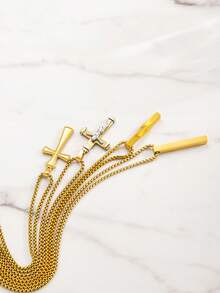 时尚个性化十字架吊坠项链 - 男女皆宜的十字架项链 - 奢华情侣吊坠 - 送给女朋友的礼物 - 生日礼物 - 节日礼物 - 毕业礼物，圣诞节、万圣节、情人节礼物 - 項鍊 - 查看 4