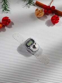 1 Electronic Ring Counter, Modern Rhinestone Decoration, 5-Digit Counter, Counting Prayer, Worship, And Exercise During Ramadan, And Gift Giving During Holidays. - Multicolor - View 13