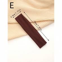 1条装 时尚运动头带 女士纯色弹力发带 跑步瑜伽发带 弹力化妆发饰 头巾 女士头巾 运动吸汗带 - 多色 - 查看 30