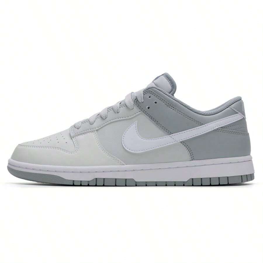 Jordan Men's Nike Dunk Low Retro Outdoor Casual Comfortable Skateboard Shoes HF5441-116 - White/Light Smoky Gray/Mountain Peak White - View 1