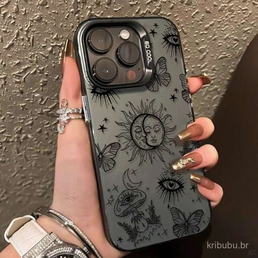 Anti-Impact Case Sun And Moon Pattern Resistant Cover I P H One Xs Max Xr 7 8 11 12 13 14 15 16 17 Pro Max 7 8 14 15 16 Plus Galaxy A03 A05S A10 A11 A12 A13 A14 A15 A20 A23 A32 A35 A50 A51 A52 A55 A72 S20 S21 S23 FE S22 S23 S24 25 Ultra Redmi A2 A3 10C 12C 13C 14C POCO X3 G60 G84 Case - J1 - 查看 1