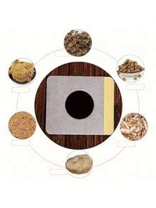 100pcs Plant-Based Belly Button Patch - Firming Adhesive For Waist, Abdomen, Arms, And Thighs - White - View 3