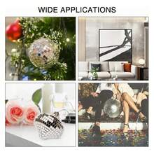 1464pcs Mosaico Papel Espejos Pegatinas 2pc Plata - Plateado - Ver 6