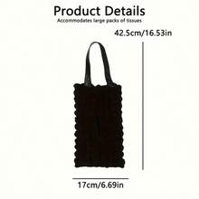 后座纸巾盒 - 重型车载纸巾盒，带网格设计，可安装在座椅靠背或车门上，适用于所有车型（兼容轿车、SUV） - 方便驾驶员和乘客取用 - 泡芙紙巾盒 - 查看 6