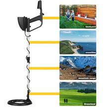 Detector de metales subterráneo de alta precisión Localizador de metales con pantalla LCD de 3.1 pulgadas Dispositivo para la búsqueda de tesoros Sensibilidad ajustable Modo Notch y DISC Función de localización precisa - Negro - Ver 3